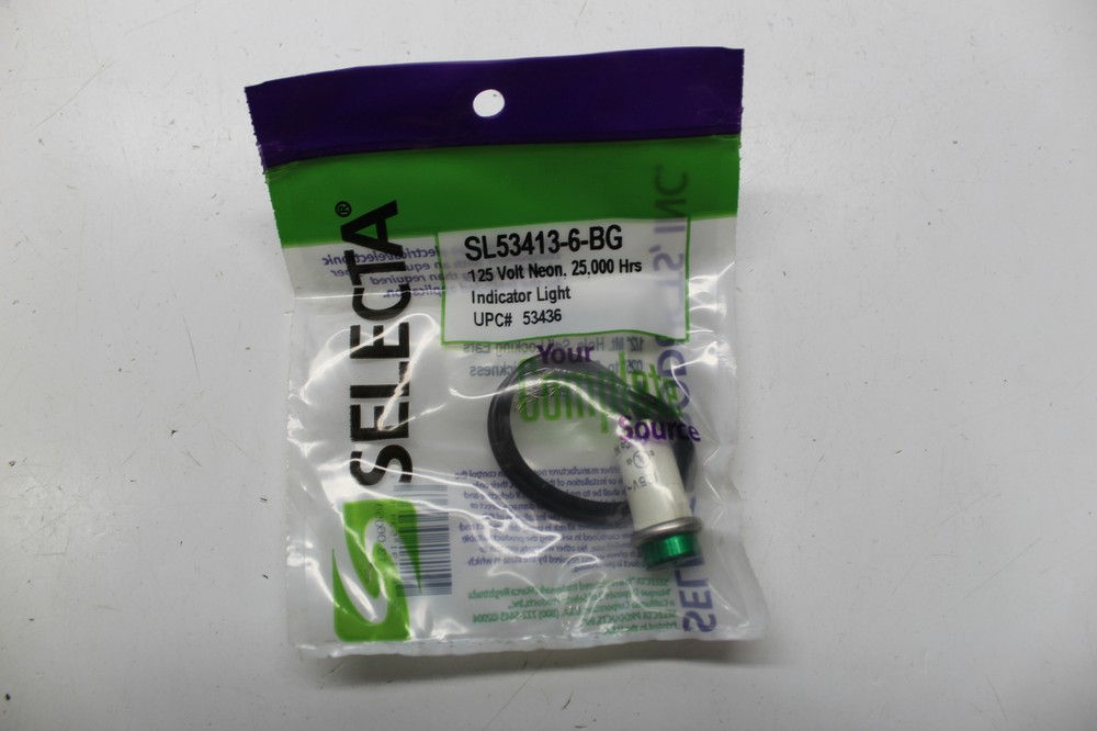 SELECTA SL53413-6-BG INDICATING LIGHT GREEN NSMP