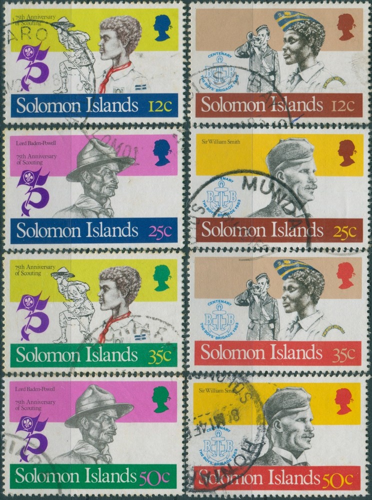 Solomon Islands 1982 SG477-484 Scouts set FU