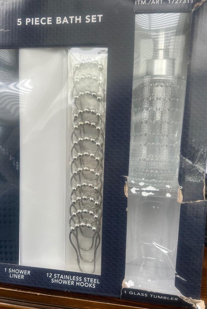 Nueva Spa 5 Piece Bath Set. Blue