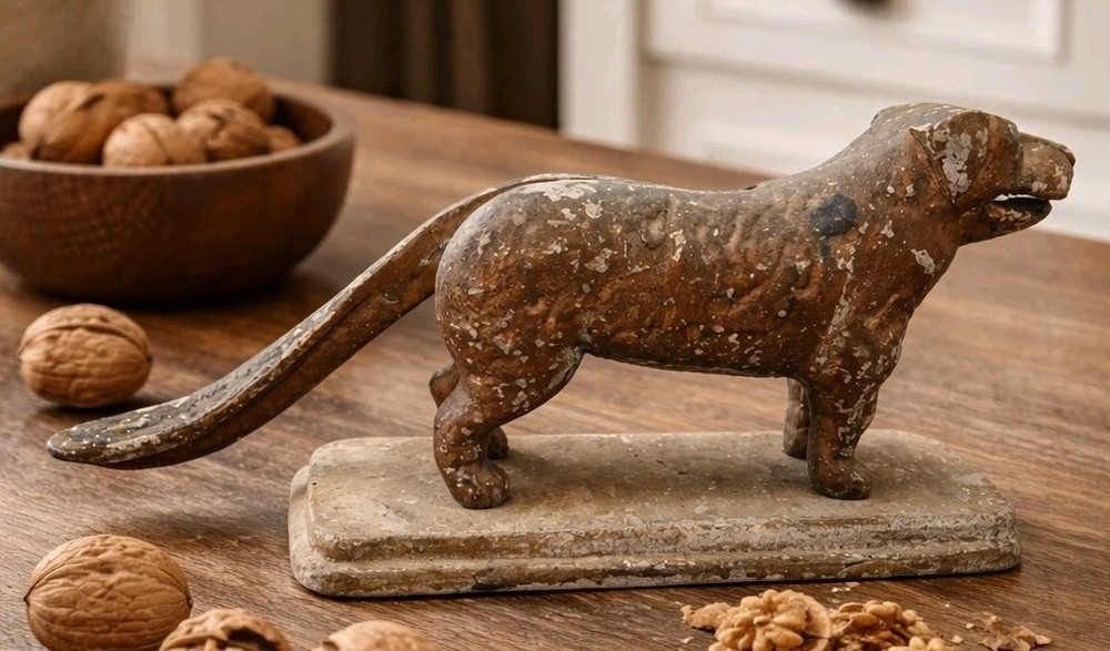 Metal Dog Nutcracker Estate Find