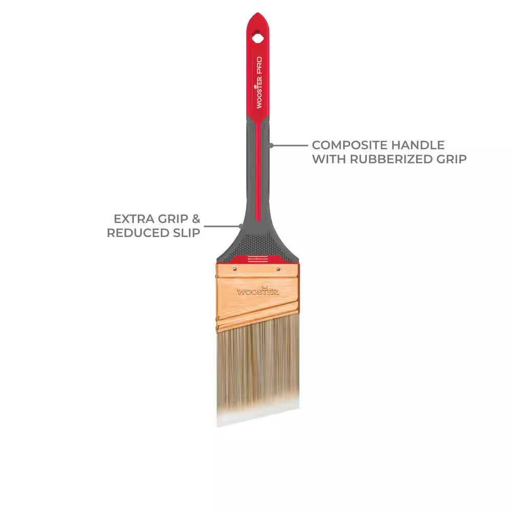 2-1/2 In. Griptech Max Nylon/Polyester Thin Angle Sash Brush