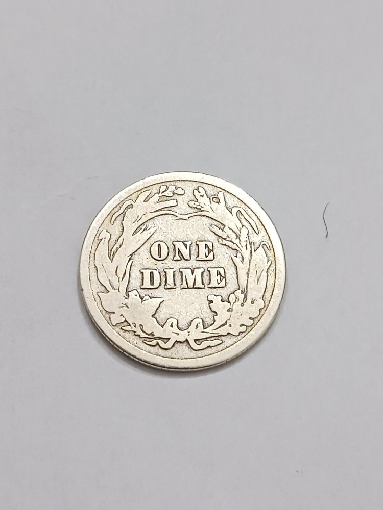 Barber Silver Dimes 1913 1914 Coins