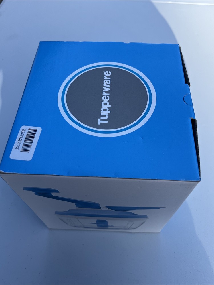 Tupperware Quick Chef Pro System Blue Manual Food Processor Chopper New