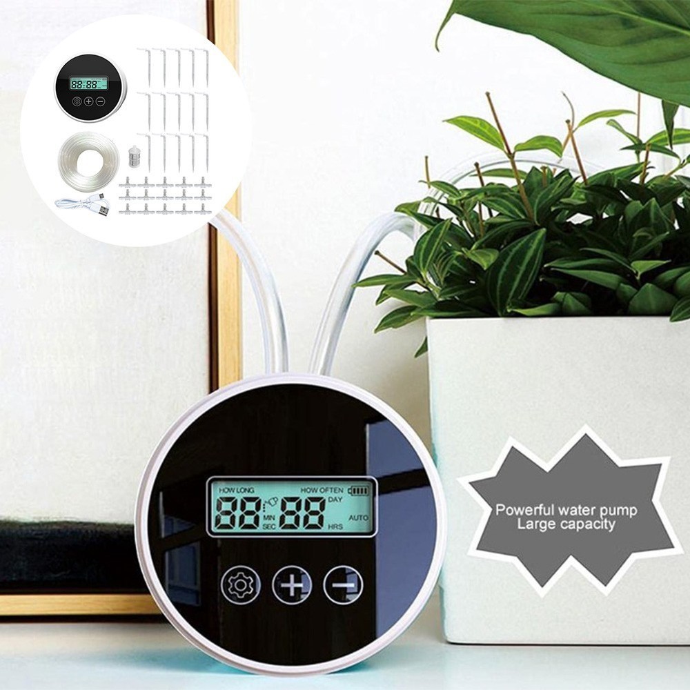 Smart Watering Device with Timer Control for Automatic Plant Irrigation System