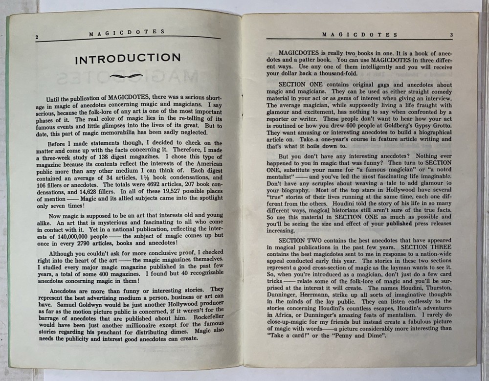 1948 MAGICDOTES ROBERT ORBEN MAGIC First Edition Fourth Printing