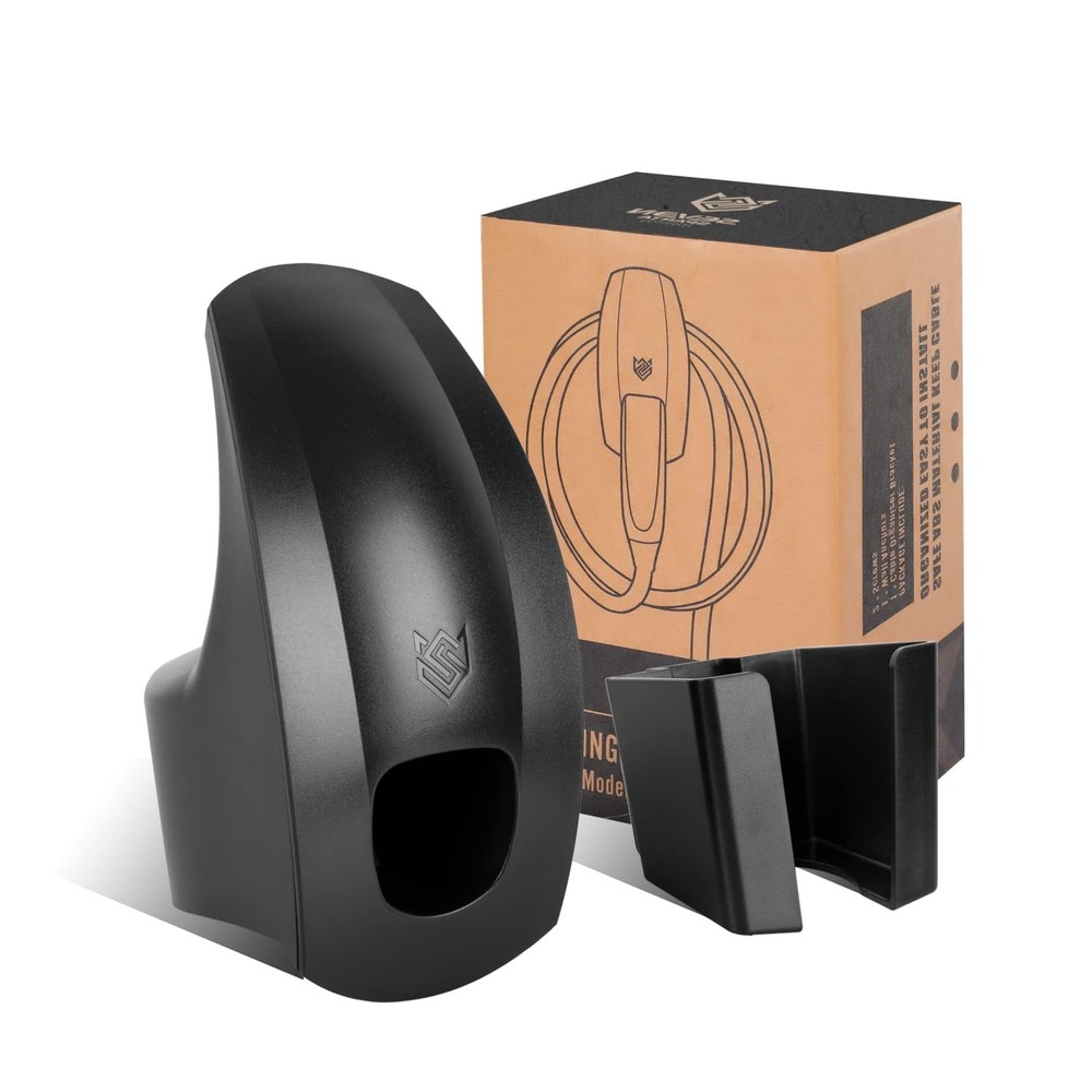 SEVEN SPARTA Charging Cable Holder with Chassis Bracket Compatible Black