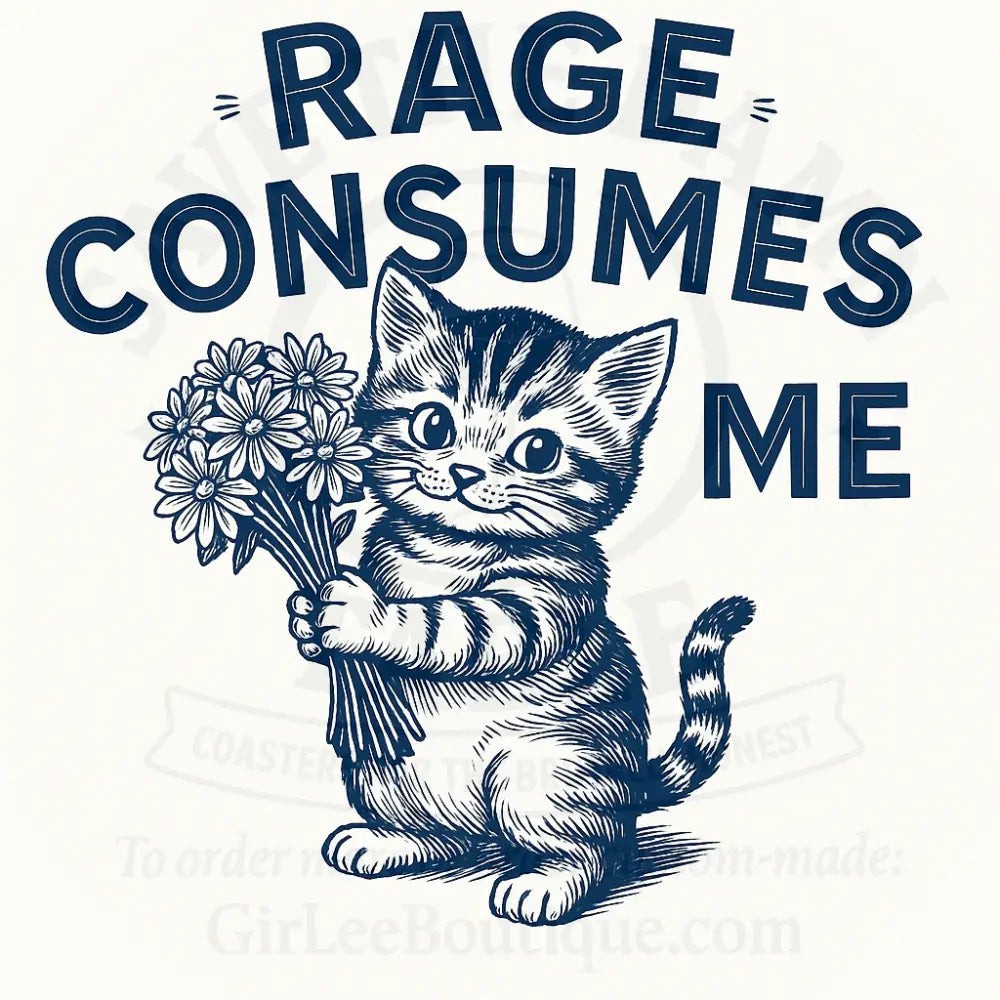 Handmade Coaster: Rage and Daisies