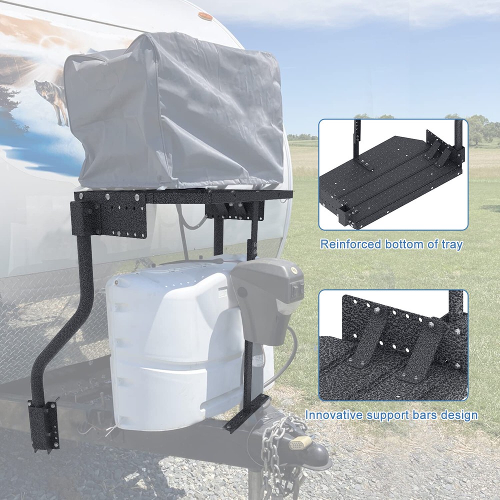 Trailer Tray Carry System CC-255 For "A" Frame Trailers Carry Generator, Cooler