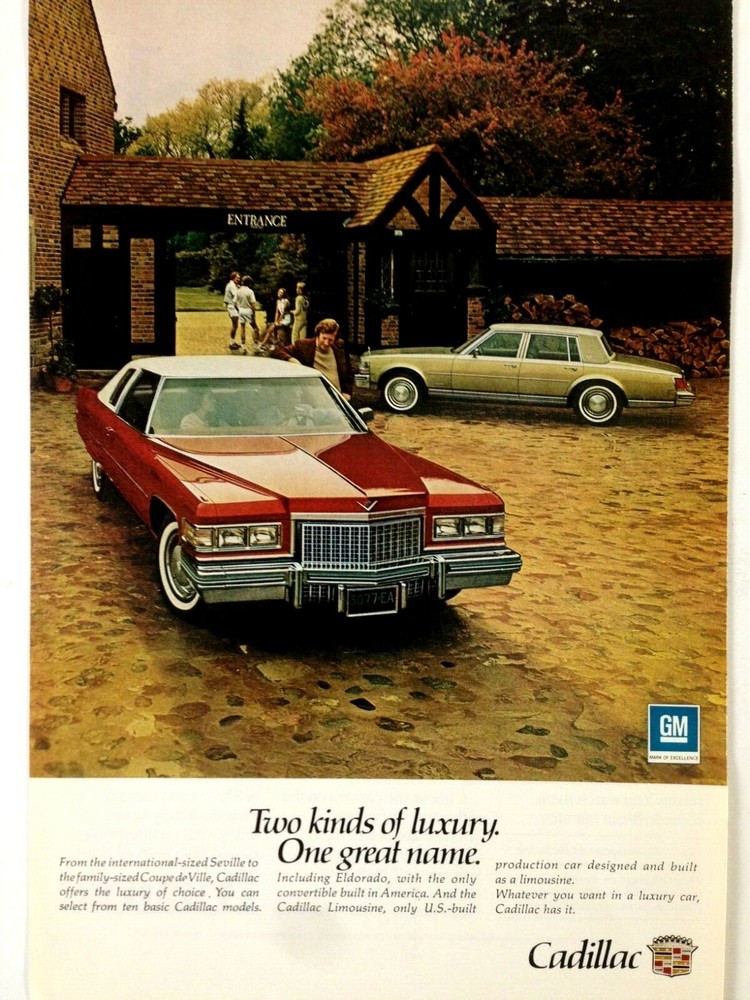 1975 Cadillac Print Ad