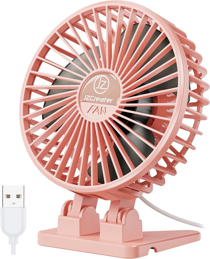 USB Desk Fan, Portable Mini Fan, 3 Speeds Desk Table Cooling,