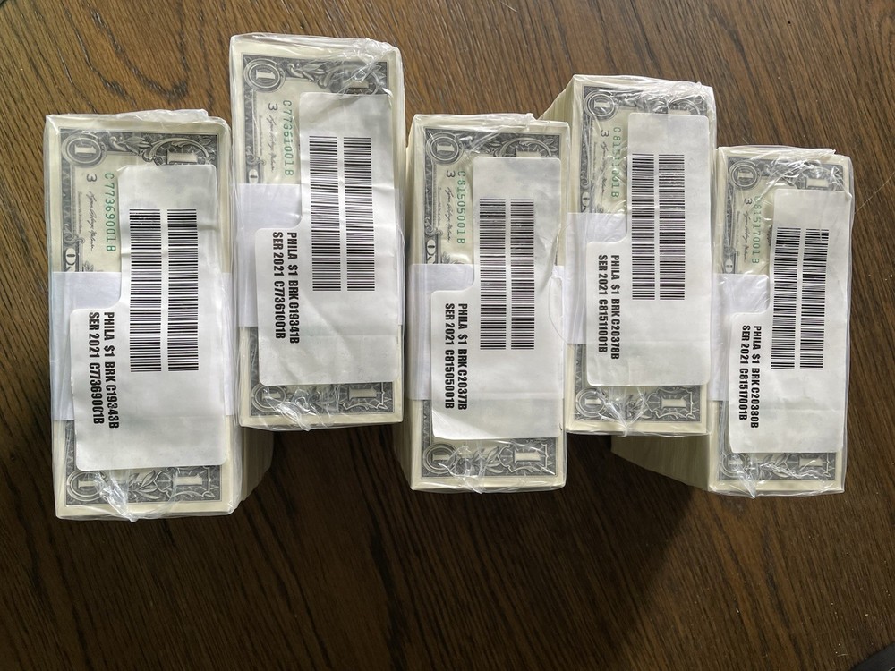 "INSUFFICIENT INK ERROR" MISSING 6 In SERIAL #’s & BLACK 3’s UNCIRCULATED BEP 🧱