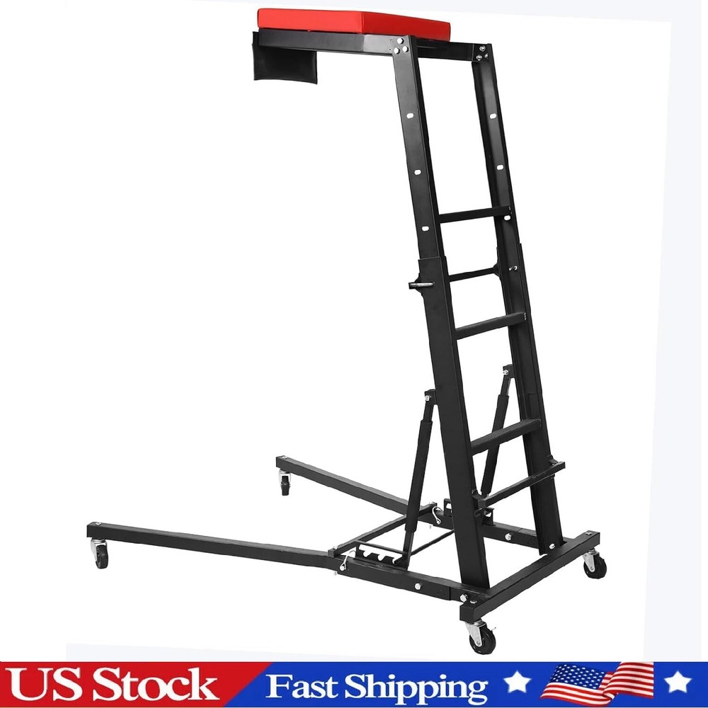 Folding Adjustable Top Automotive Engine Creeper Car 400lbs for Garage Workshop