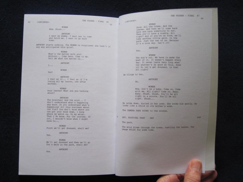 ORIGINAL SCRIPT - THE FATHER - OSCAR CONSIDERATION - 1st Ed in Book Form