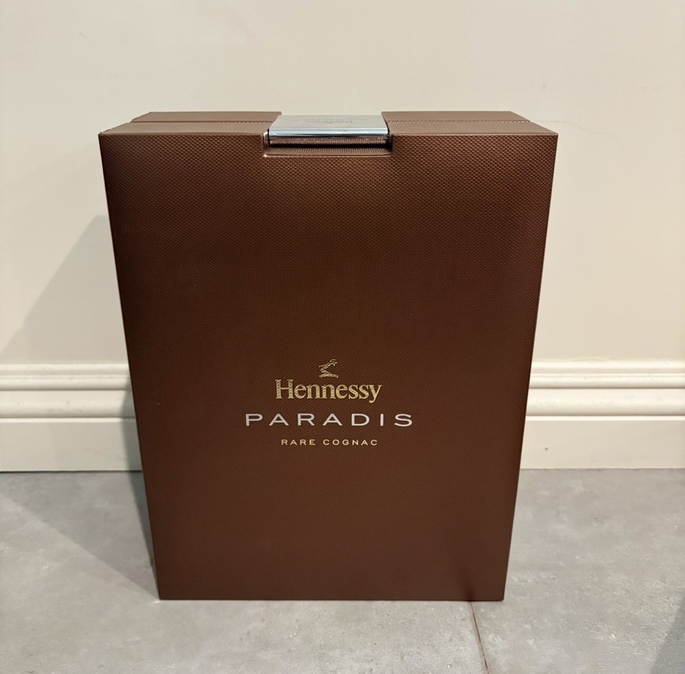Hennessy Paradis Rare Cognac empty bottle golden packaging display box *READ