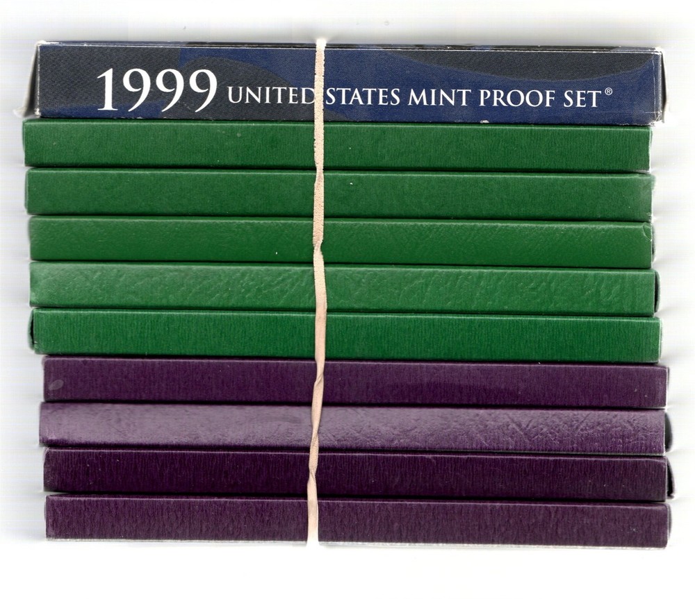 1990 through 1999 PROOF SETS 10 complete sets WITH ALL PAPER WORK NICE BOXES
