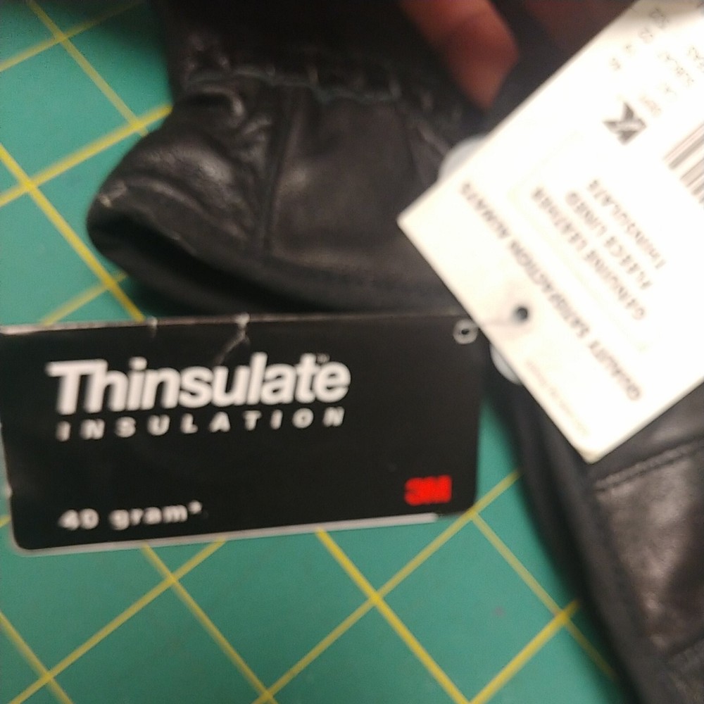NOS Thinsulate by 3M Size XL Black fleece lined