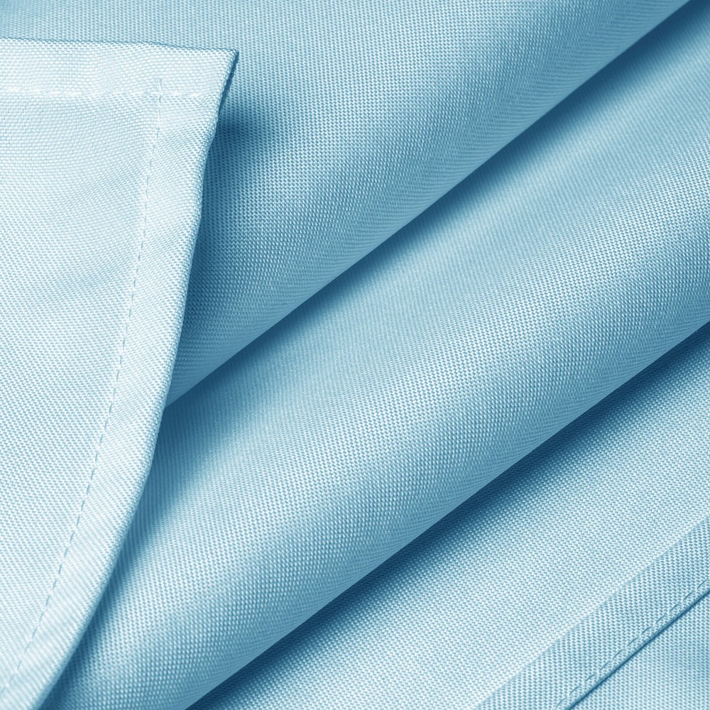 60" x 126" Rectangular Wedding Banquet Polyester Fabric Tablecloth - Baby Blue