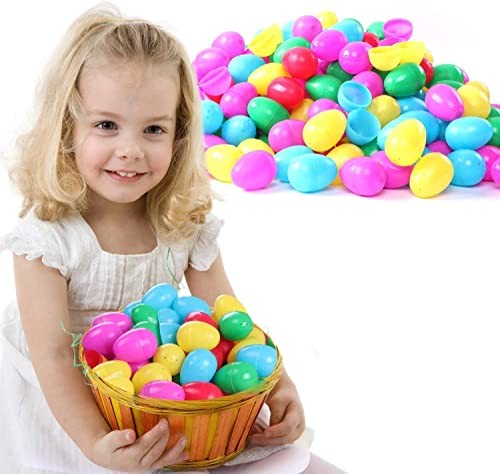 2000 Pcs Easter Eggs,2.4" Assorted Bright Colors Plastic Easter Eggs 2000 Pack