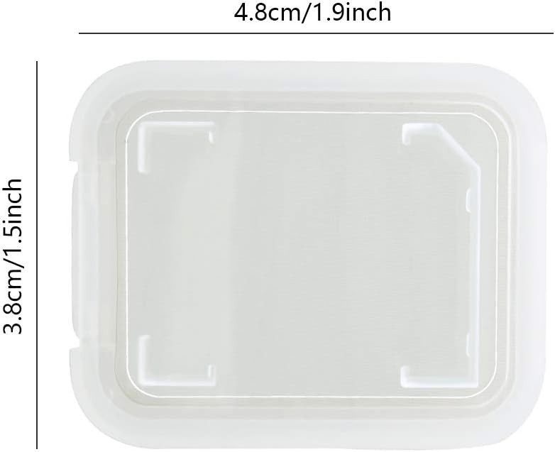 Hard Shell Plastic Memory Card Case Compatible with SD MMC/SDHC - Effortless Use