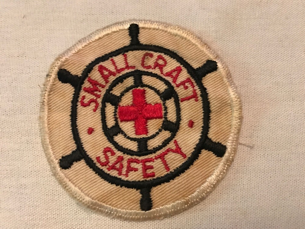 Vintage Red Cross Small Craft Safety Patch