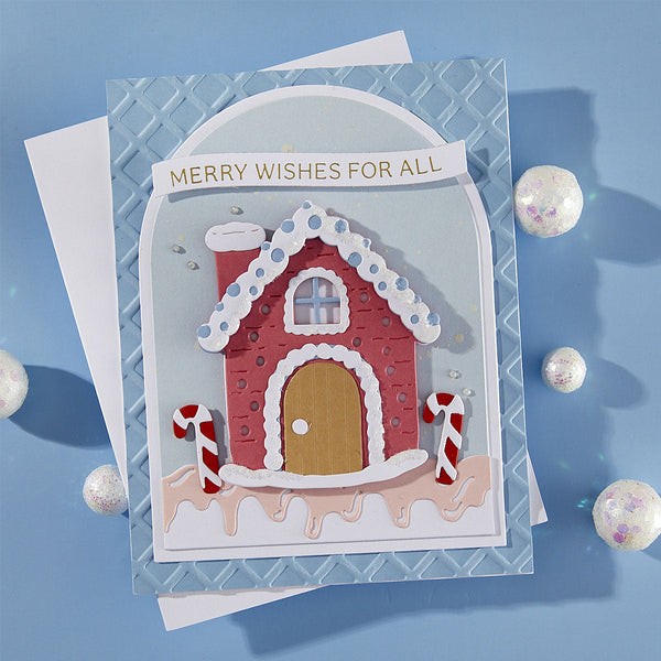 WAFFLE CONE 3D EMBOSSING FOLDER-Spellbinders Emboss-Texture-Ice Cream-Christmas