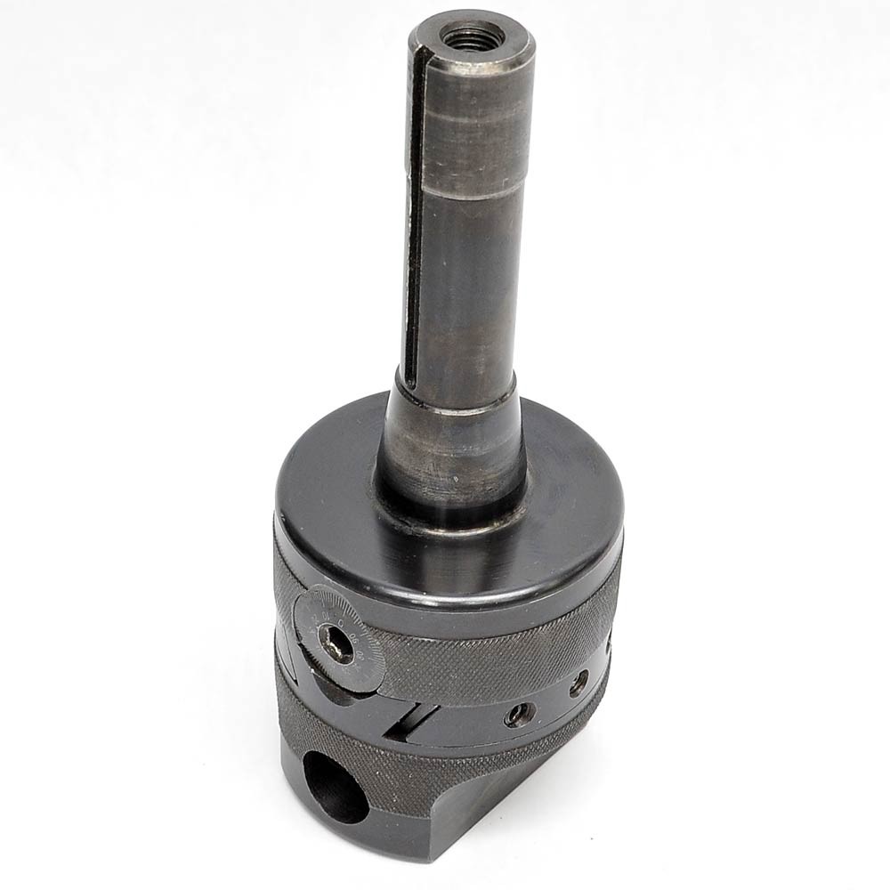 APT BHR8D Precision Boring Head with Integrated R8 Shank Micrometer Dial Adjust