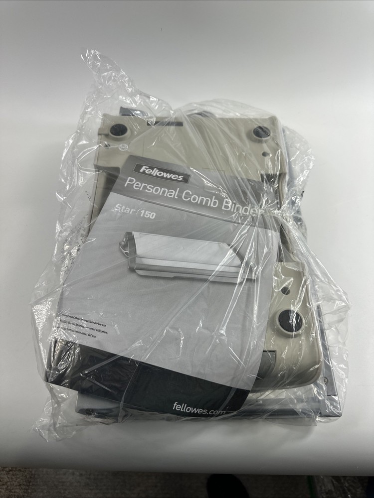 Fellowes Star 150 Manual Comb Binding Machine 10 Sheets - New WO box