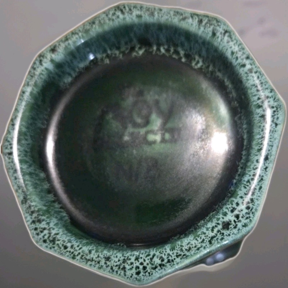 McCoy Pottery Pedestal - Green