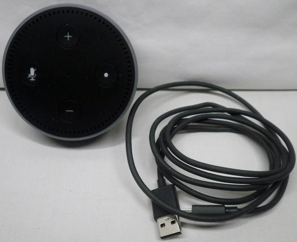 Amazon Dot 2nd Generation Smart Speaker Model RS03QR NO Power Adapter