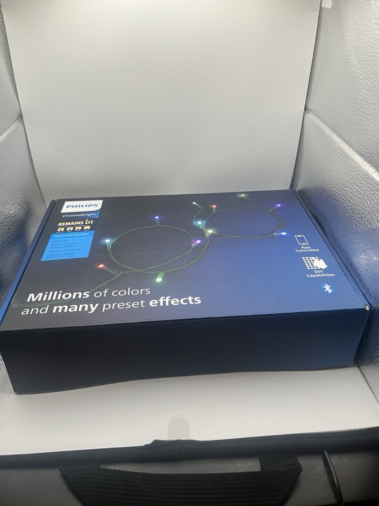 200ct LED Philips ChromaBright App-Controlled Indoor/Outdoor String Lights