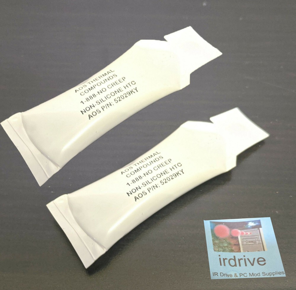 Lot 2: AOS THERMAL Non-Silicone HTC Heatsink IC/RAM/PC CPU Compound Grease/Paste