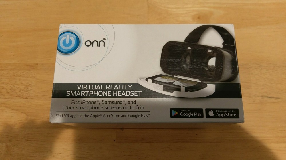 ONN Virtual Reality SmartPhone Headset - white