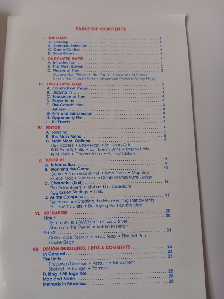 Commodore 64 Wargame Construction Set Instruction Manual Strategic Simulations