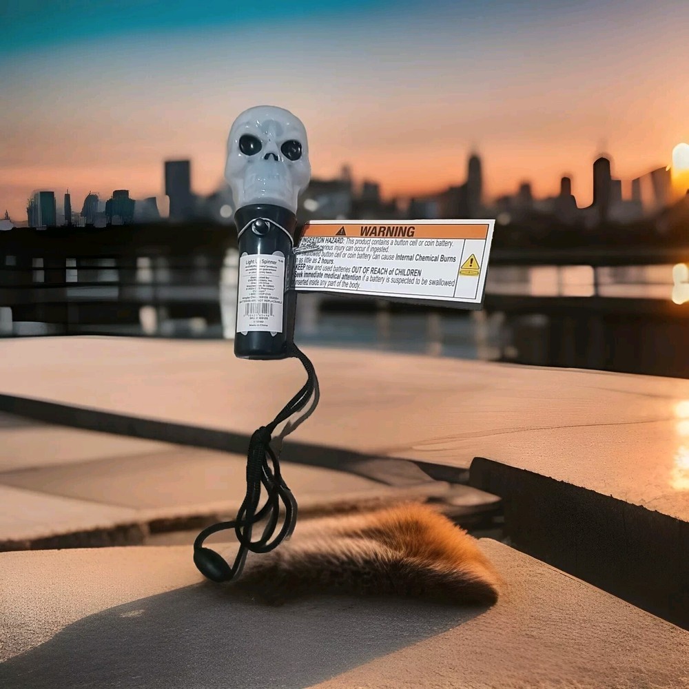 Light Up Spinner Ghost Head