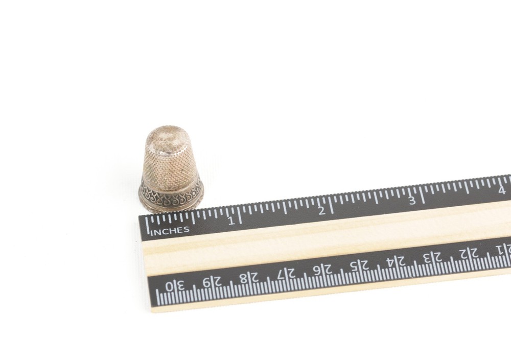 Antique Sterling Silver Thimble Signed Germany 3.57 grams