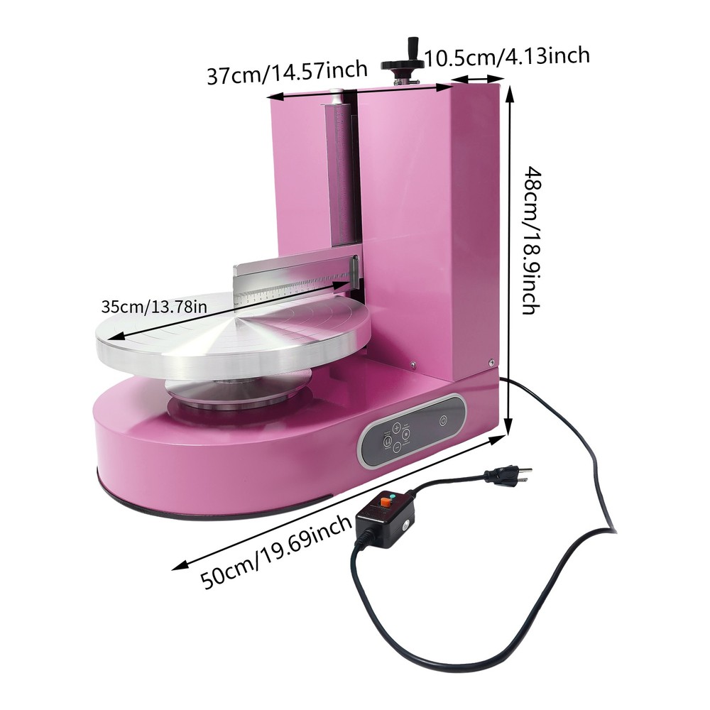 Adjustable Cake Cream Spreading Machine Cake Decorating Machine W/LCD Display