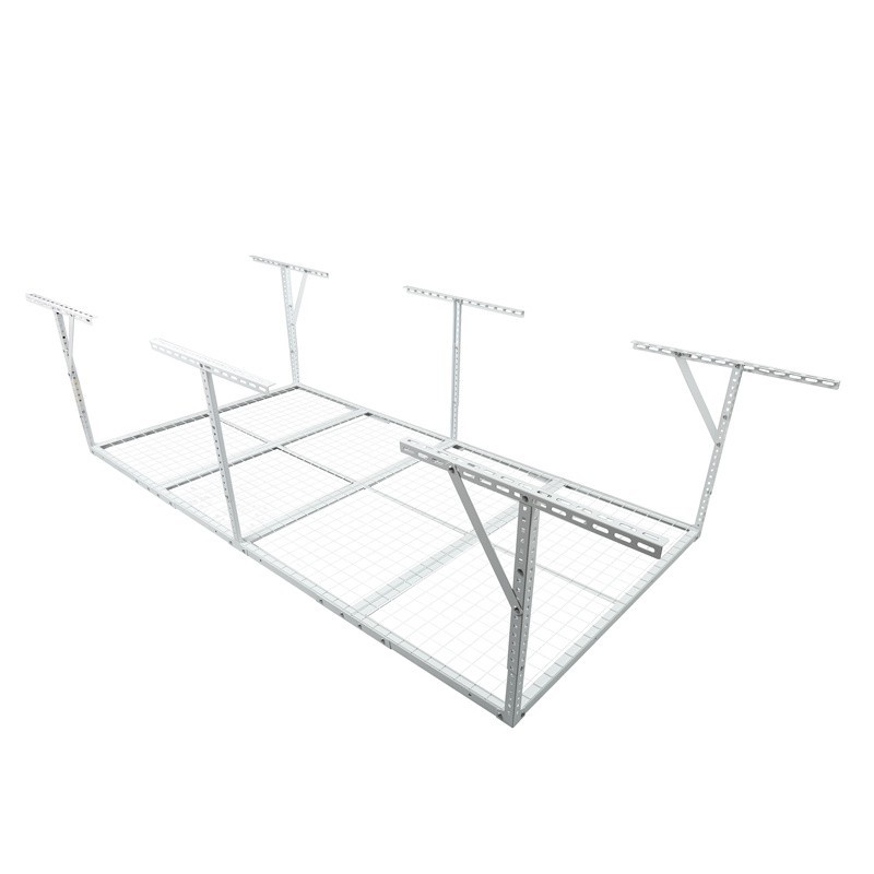 3ft x 8ft Overhead Garage Storage Rack Adjustable Mounted Ceiling Storage Rack