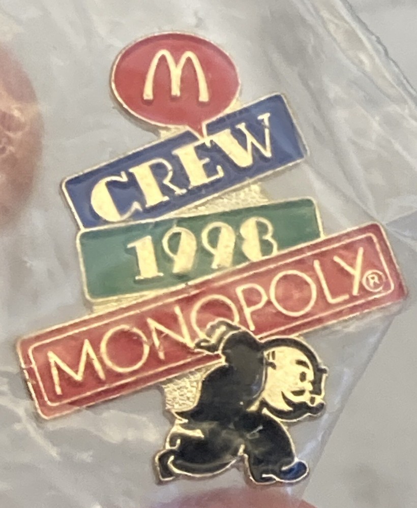 1998 McDonalds Vintage Monopoly Pin Sealed