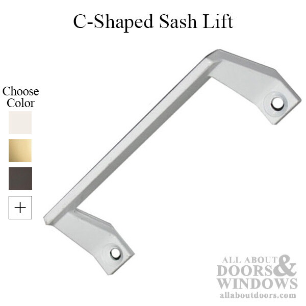 Sash Lift, Pull Handle, C-Shaped - Choose Color