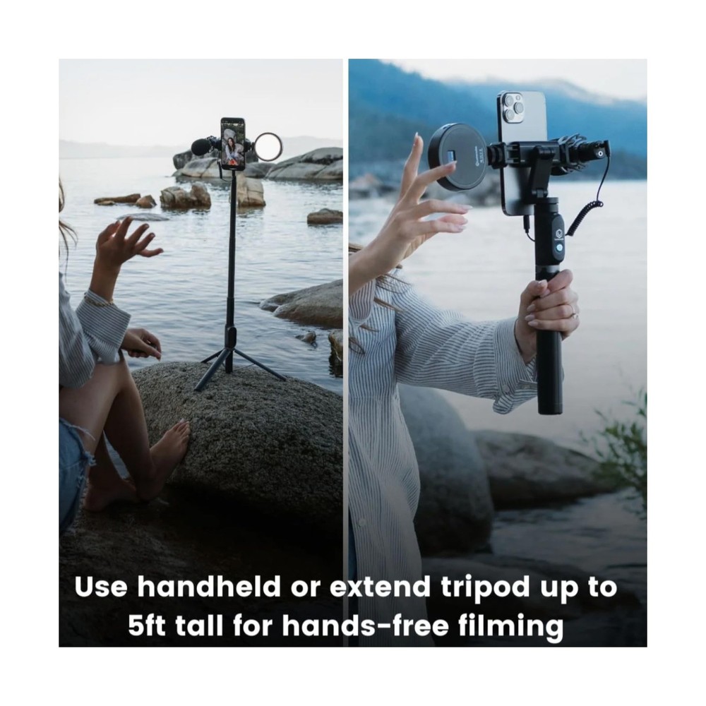 Lume Cube Mobile Creator Kit 2.0 - Portable Cordless Light with Adjustable Tr...