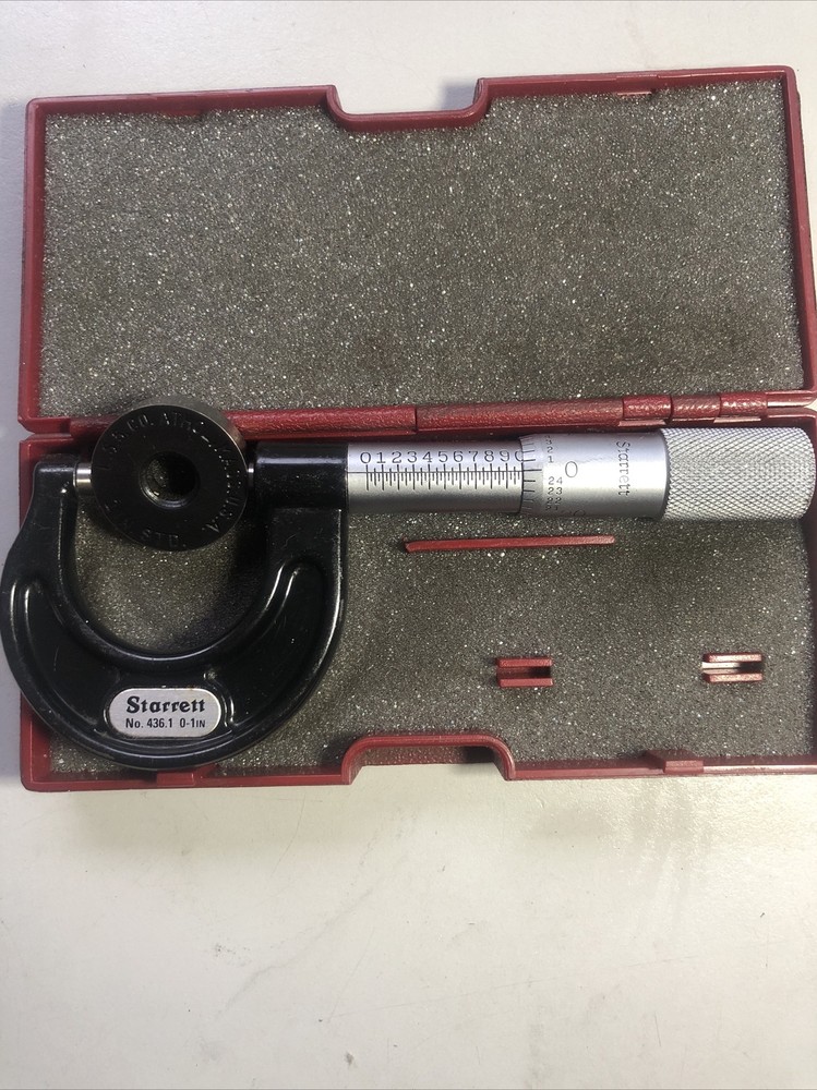Starrett NO436 Outside Micrometer With Case
