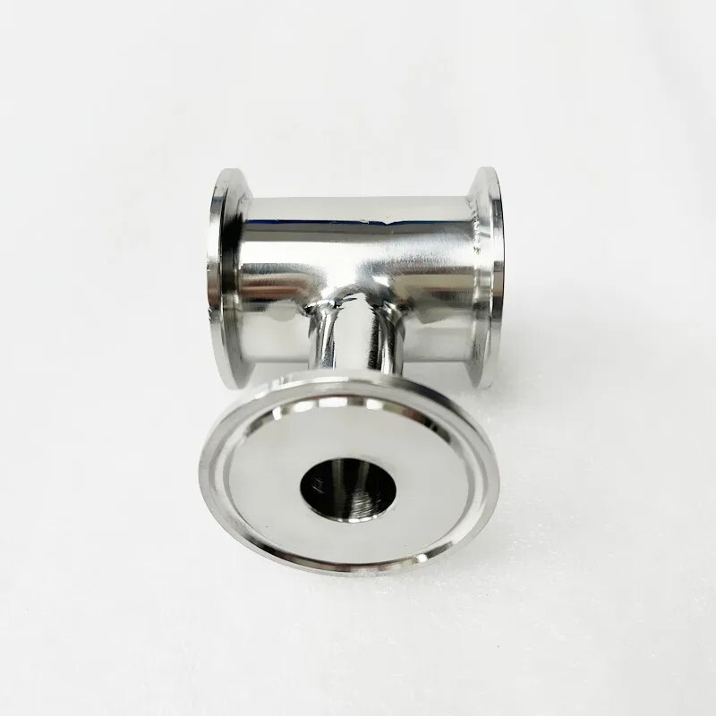 1.5" 38mm x 3/4" 19mm Tri-Clamp SS304 Short Type 3-Way Tee Connector Homebrew