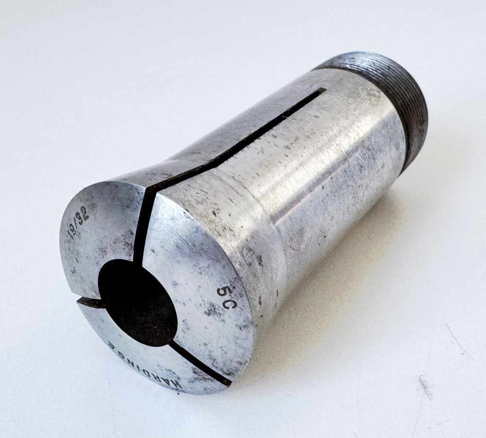 19/32" HARDINGE 5C Round Collet External & Internal Threads .5937" USA