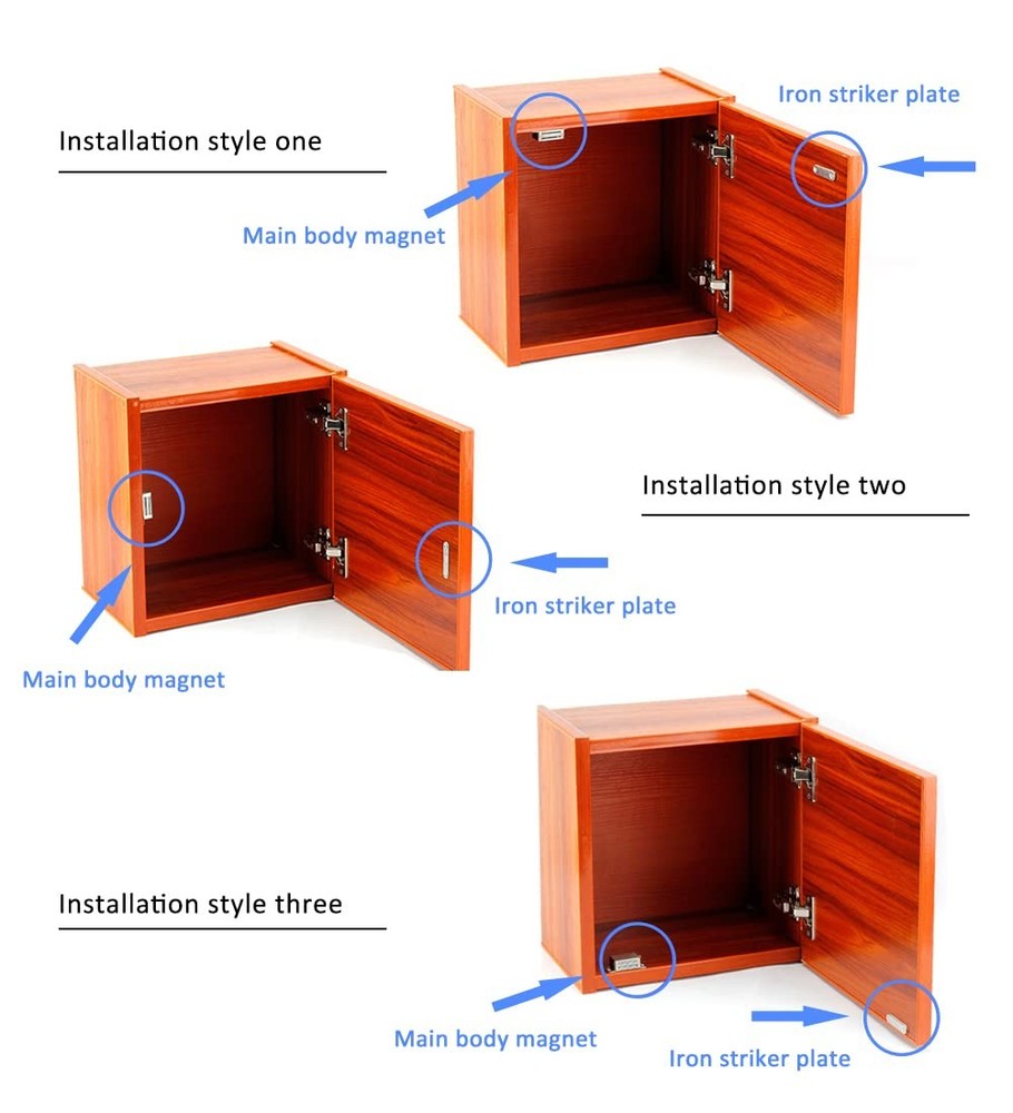Magnetic Door Catch 60lbs Pull Strong Magnet Cabinet Latches Hardware Stainless