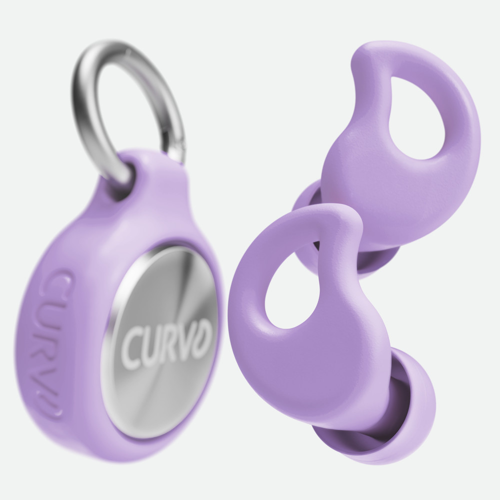CURVD Everyday™ Earplugs + Case Clip