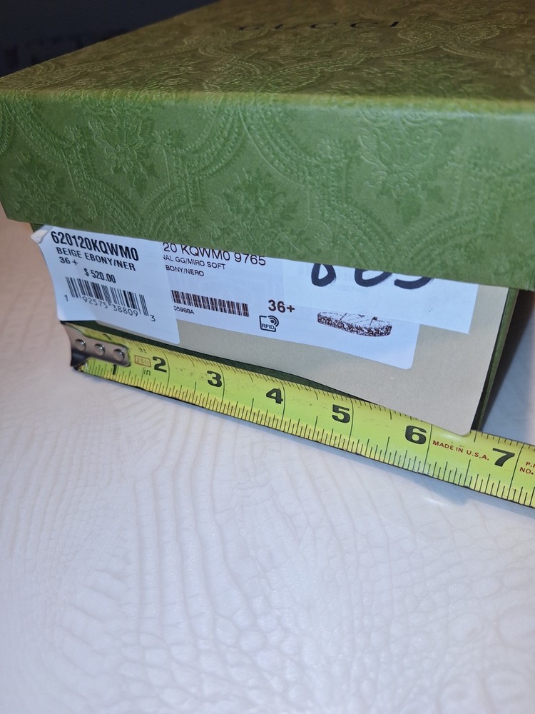 Gucci Empty Sandals Box -12.5x7x4.5 Inches -Preowned