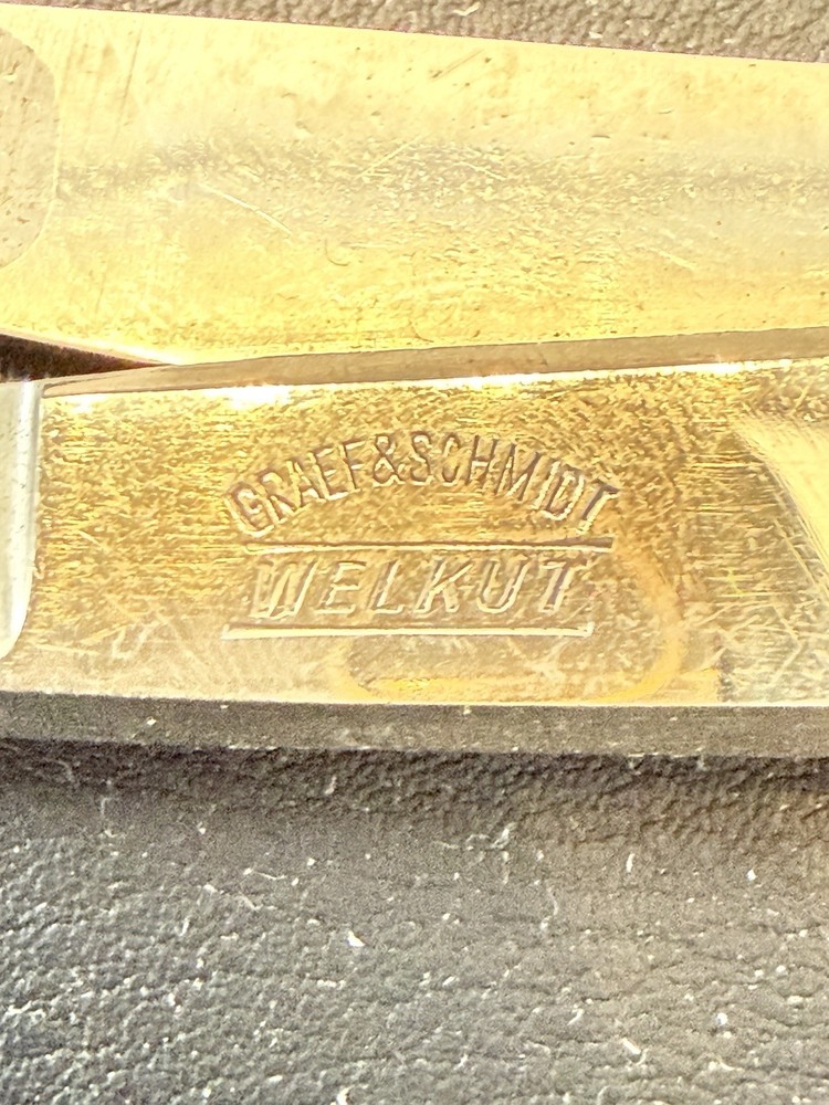 Vintage Graef & Schmidt Welkut Germany Precision Sewing Craft Snips 3.5”