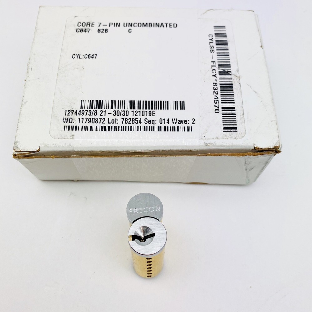 FALCON C647 626 C INTERCHANGEABLE CORE 7-PIN UNCOMBINATED (1) SINGLE CYLINDER