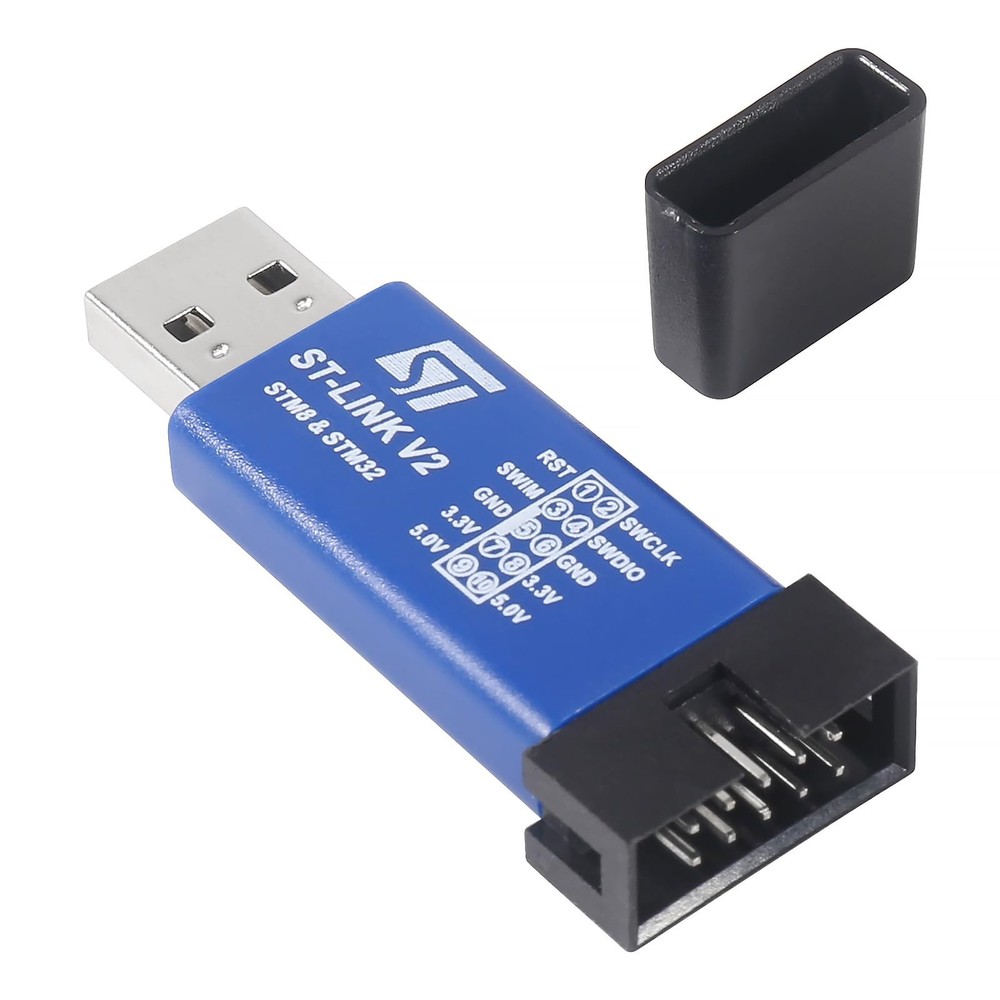 6pcs ST-Link V2 Emulator Downloader Programmer Support Programming Unit STM8 ...