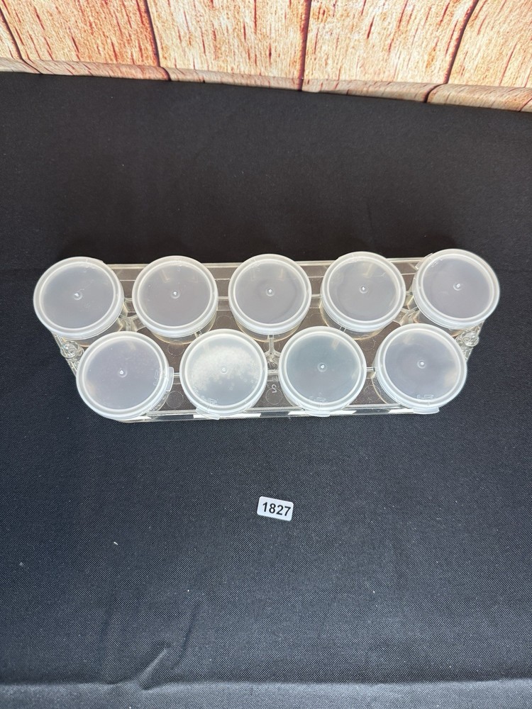 VTG Seed Bead Container W/ Some Glass Seed Beads